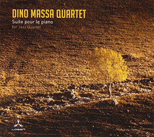 CD cover for Dino Massa Quartet’s “Suite pour le piano” with landscape.