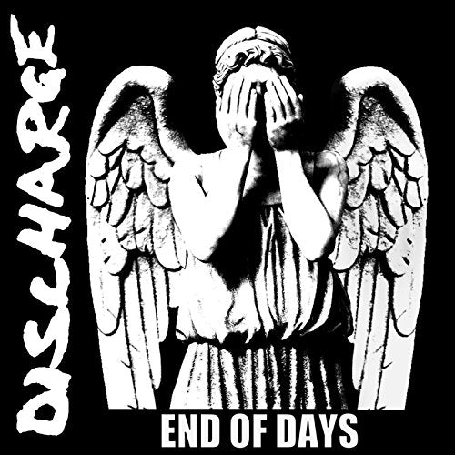 Black and white album cover featuring a weeping angel statue.