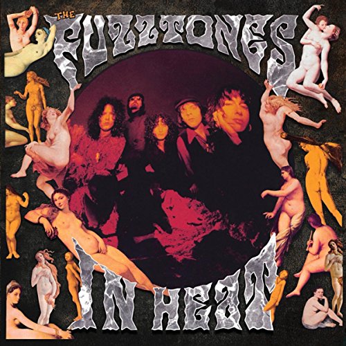 In Heat" CD cover: band members and nude figures in a circle.