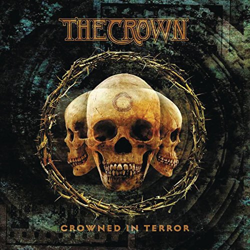 CD cover: three skulls encircled by barbed wire, dark background.
