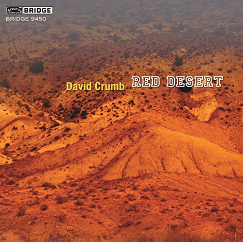CD cover for "Red Desert" featuring an aerial view of reddish terrain.