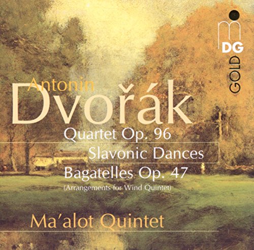 CD cover for Dvorak’s Ma’alot Quintet with a landscape background.