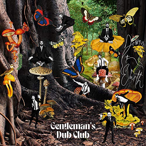 Album cover for Gentlemans Dub Club’s “Down To Earth” featuring men and butterflies.
