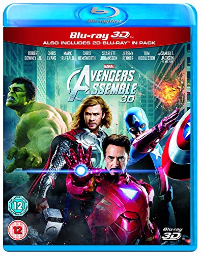 Marvel Avengers Assemble" Blu-ray cover featuring Hulk, Thor, Iron Man, and Captain America.