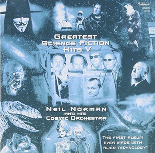 CD cover for “Greatest Science Fiction Hits V” featuring sci-fi characters.