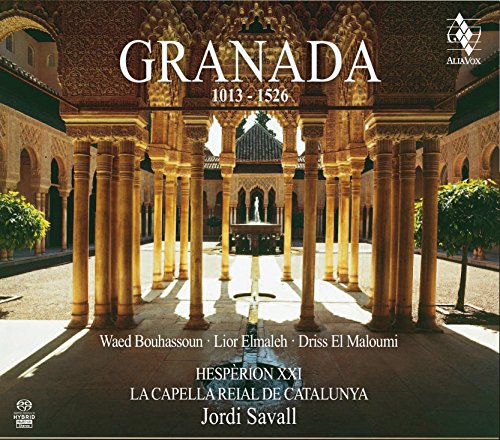 CD cover for "Granada 1013-1526" featuring the Alhambra palace architecture.