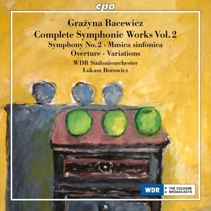 CD cover for Grazyna Bacewicz orchestral works, featuring abstract colorful shapes.