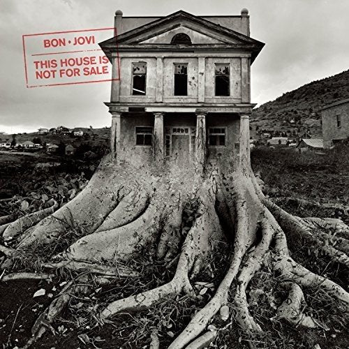 Black and white album cover: a house growing from tree roots.