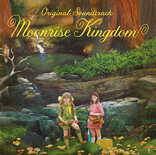 “Moonrise Kingdom” soundtrack CD cover with painted forest scene and characters.