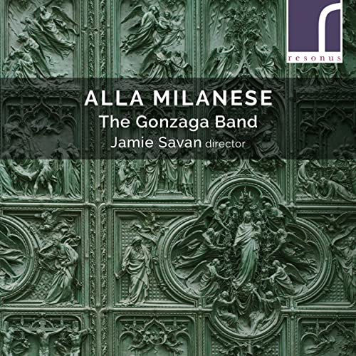 CD cover for “Alla Milanese” by The Gonzaga Band, detailed relief sculpture.