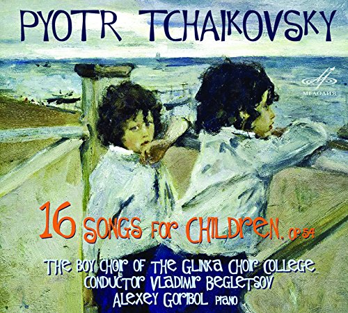 CD cover: painting of two children by the sea, text “16 Songs”.