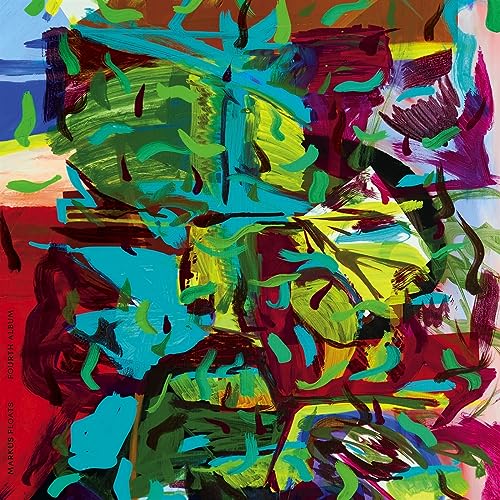 Colorful abstract painting on a square CD album cover.