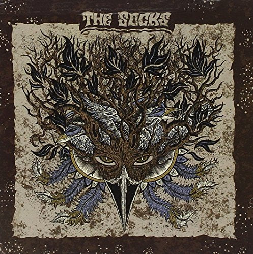 CD cover for "The Socks" featuring a detailed, dark bird-like face illustration.