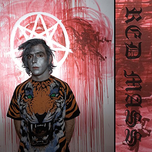 Album cover for Red Mass featuring a man with a tiger print shirt.