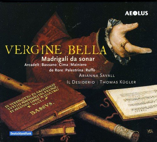 CD cover with Renaissance painting of instruments and sheet music.
