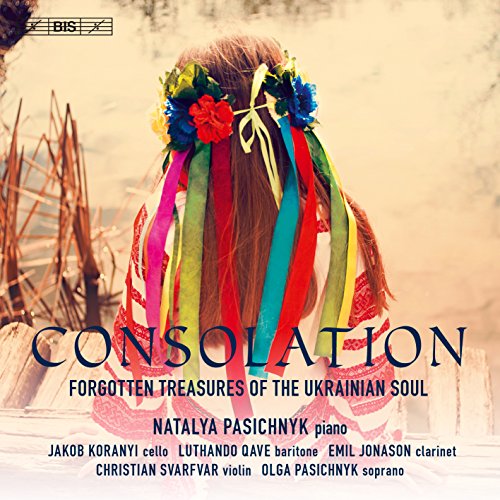CD cover: woman with flower crown, text "Consolation", and musician names.