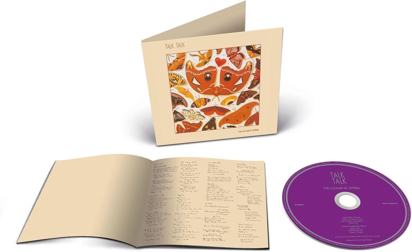 Talk Talk album "The Colour of Spring" CD with butterfly artwork.