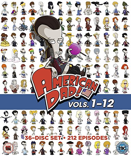 DVD case with American Dad TV show logo and cartoon characters on cover.