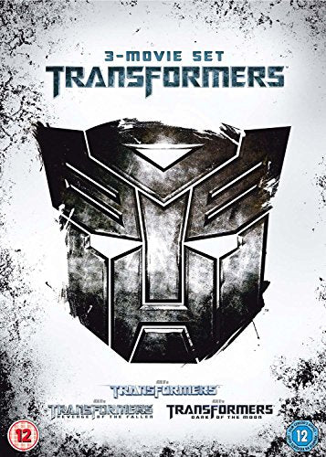 Transformers 3-movie DVD set cover with the Autobot insignia.