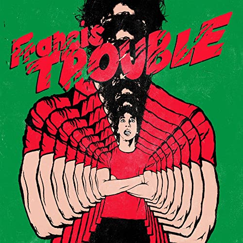 CD cover art: man with distorted face and arms, red and black.