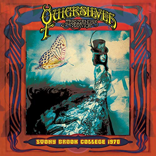 1970 album cover featuring a person, butterfly, and ornate patterned border.