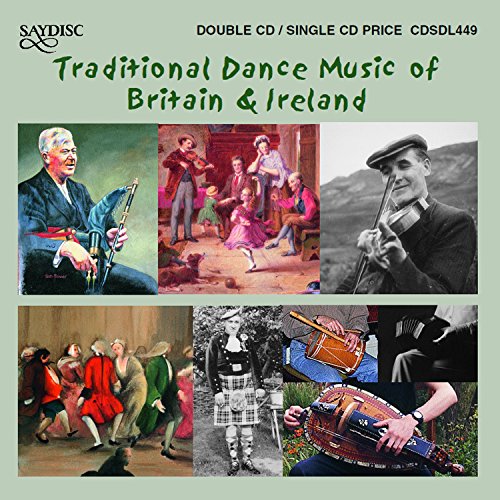 CD cover featuring paintings of musicians and dancers from Britain & Ireland.