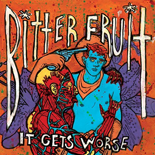 CD cover: surreal illustration of figures with a gun, titled "It Gets Worse".