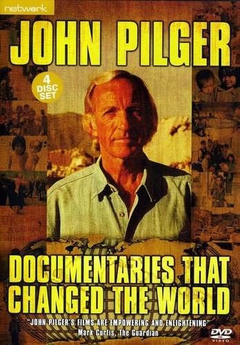 DVD cover featuring journalist John Pilger and documentary film stills.