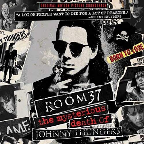 Vinyl album cover for "Room 37" soundtrack featuring Johnny Thunders’ portrait.
