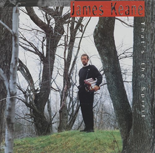 Album cover: James Keane standing in a wooded area, holding an accordion.