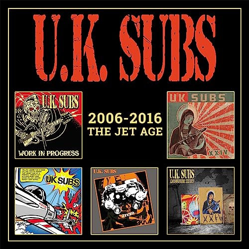 U.K. Subs "The Jet Age" clamshell box set CD cover with album art.