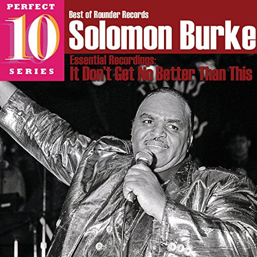 Solomon Burke CD cover featuring the singer performing with a microphone.