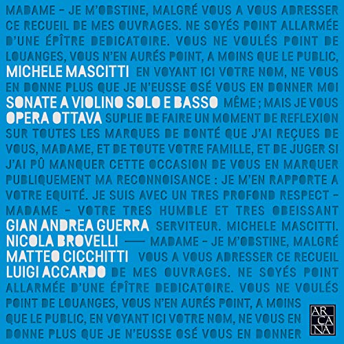 CD cover with text in French, featuring composers’ names: Guerra, Mascitti.