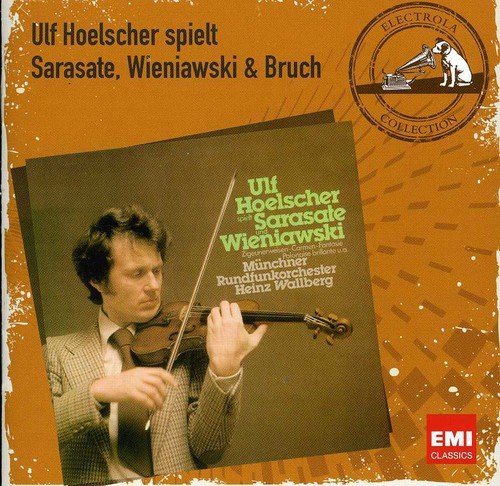CD cover featuring violinist Ulf Hoelscher and composers’ names.
