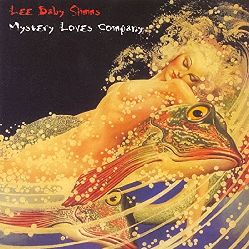 CD cover: woman with a large, colorful frog on a dark background.