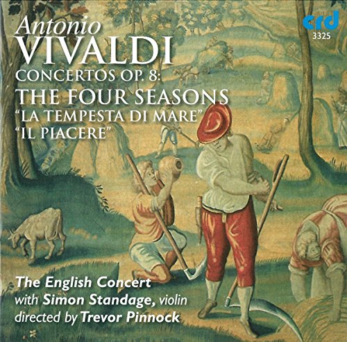 CD cover for Vivaldi’s “The Four Seasons” featuring a pastoral scene.