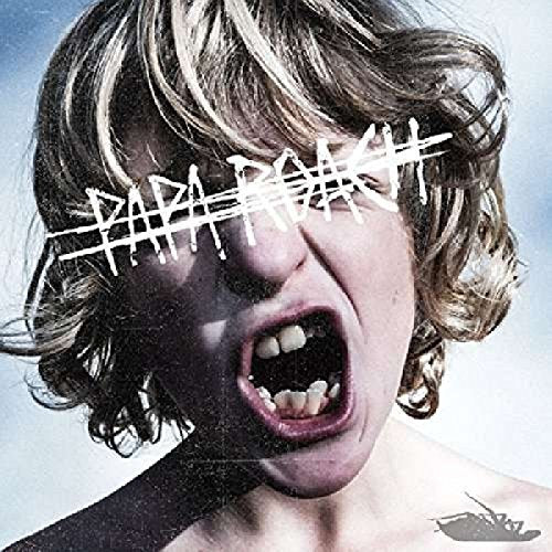 Papa Roach “Crooked Teeth” album cover featuring a screaming man’s face.