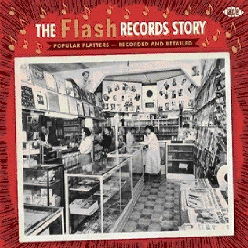 CD cover: black and white photo of a vintage record store interior.