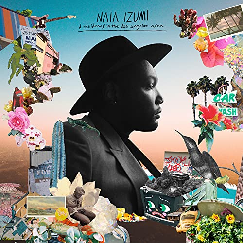 Album cover featuring a portrait with collage elements of Los Angeles imagery.