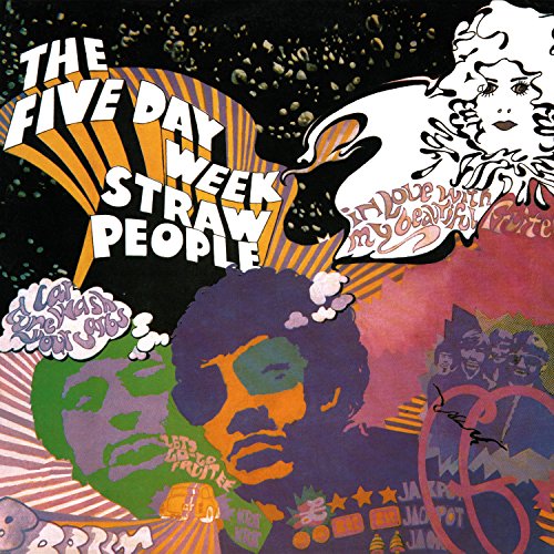 Psychedelic album cover featuring faces and swirling, colorful patterns.