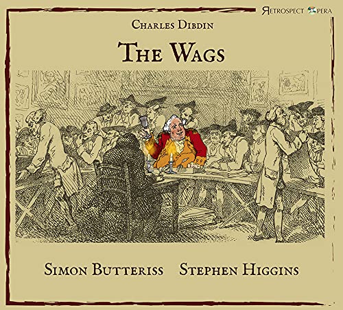 CD cover for "The Wags" featuring a vintage illustration of men drinking.