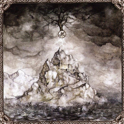 Dark, illustrated CD cover featuring a mountain, tree, and glowing symbol.