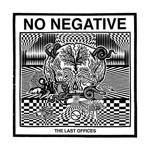 Black and white album cover with skull, checkerboard, and swirling designs.