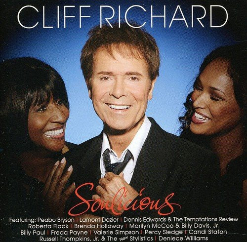 CD cover for Cliff Richard’s “Soulicious” album featuring multiple artists.