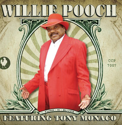 CD cover featuring Willie Pooch in a red suit, smiling at the viewer.