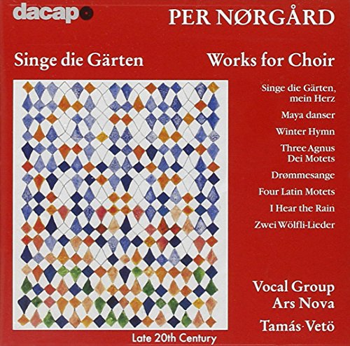 CD cover for Per Nørgård choral works with geometric art.