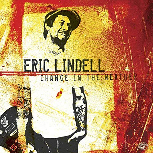 CD cover for Eric Lindell’s “Change In The Weather” with a portrait.