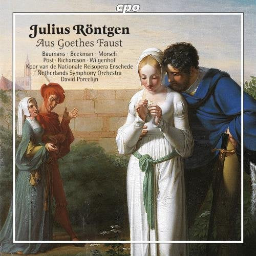 CD cover depicting three figures in historical clothing, inspired by Faust.
