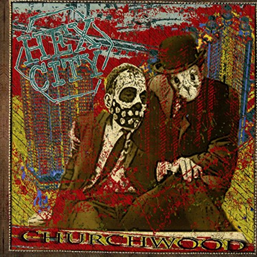 CD cover: two skeletal figures in suits, distressed red and blue background.