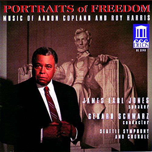 CD cover featuring portraits of Abraham Lincoln and James Earl Jones.